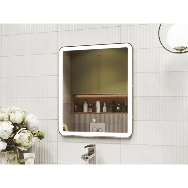 Зеркало для ванной Vigo Bora Classic Led с подсветкой 50 см зеркало со шкафом vigo