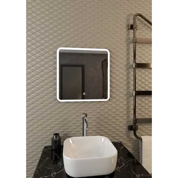 Зеркало для ванной Grace с подсветкой 60x60 см пленка защитная mosseller для задней панели для realme v23i