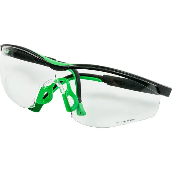 Очки защитные открытые Krafter Strong 50 прозрачные с защитой от царапин и запотевания очки защитные прозрачные