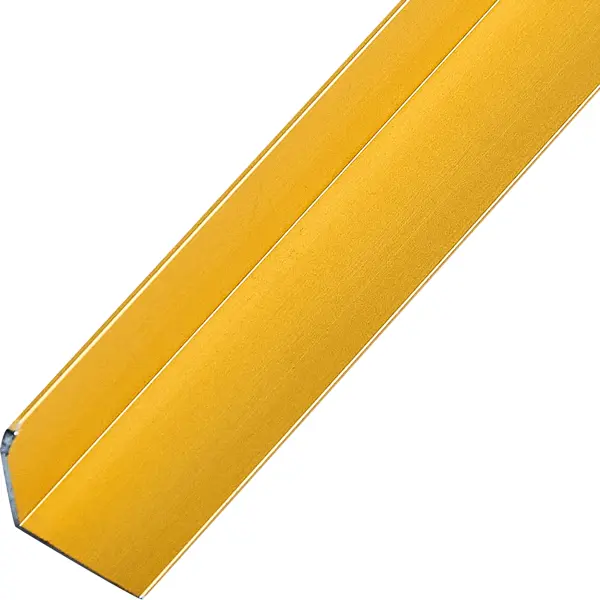 L-профиль с равными сторонами 15x15x1x2700 мм, алюминий, цвет золотой карабин металлический 45 × 16 мм 10 × 2 2 мм 5 шт золотой