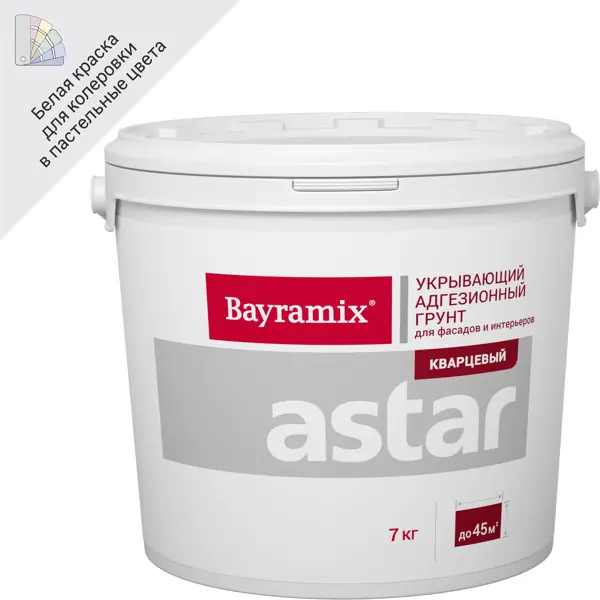 фото Кварц-грунт bayramix астар цвет белый 7 кг