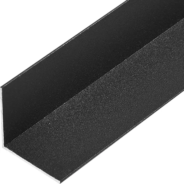 L-профиль с равными сторонами 25x25x1.2x2700 мм, алюминий, цвет черный дырокол металлический brauberg heavy duty до 60 листов черный 226868