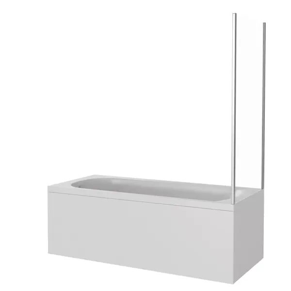 Шторка для ванны Screen SP-80-C-CH боковая 80x140 см шторка для ванны bas стайл мальдива 160х145 3 створки пластик вотер белый шт00039