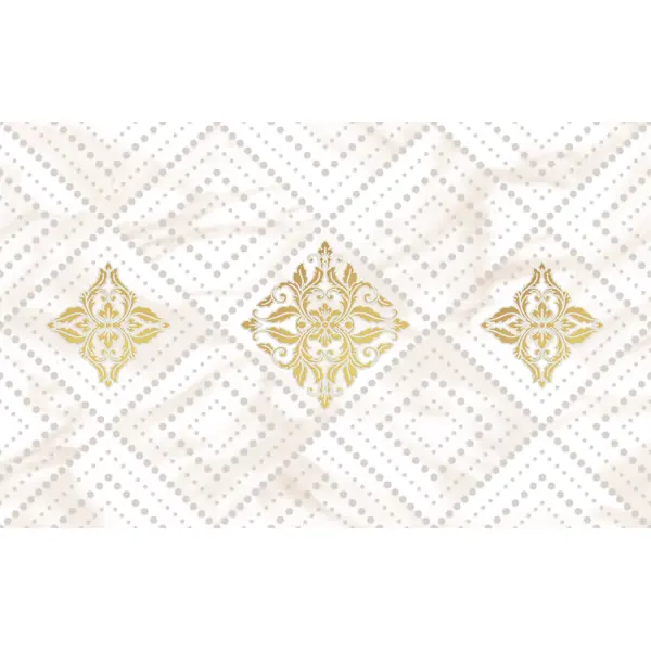 Декор настенный Шахтинская Плитка Тиана 25x40 см глянцевый цвет бежевый с рисунком