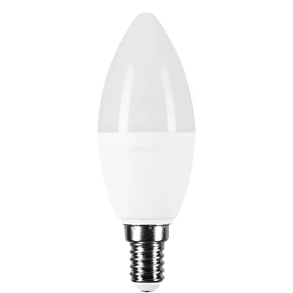 Лампа светодиодная Osram Свеча E14 6.5 Вт 550 Лм свет холодный белый эра б0046991 лампочка светодиодная f led b35 9w 827 e14 е14 е14 9вт филамент свеча теплый белый свет