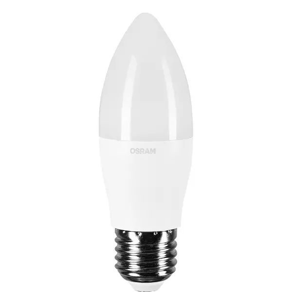 Лампа светодиодная Osram E27 220 В 8 Вт свеча 806 лм тёплый белый свет ночник свеча лошадка led от батареек 3хlr44 белый 4 7х4 7х10 5 см
