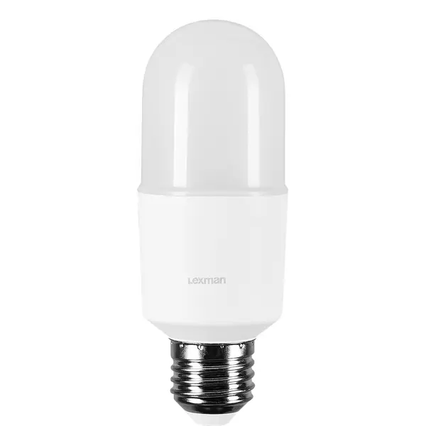 Лампа светодиодная Lexman E27 170-240 В 10 Вт цилиндр матовая 1000 лм теплый белый свет суппорт с рамкой lexman 45x100х55 мм белый
