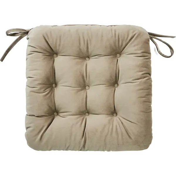 Подушка на сиденье Linen Way 40x36 см цвет серо-коричневый накидка подушка на сиденье airline