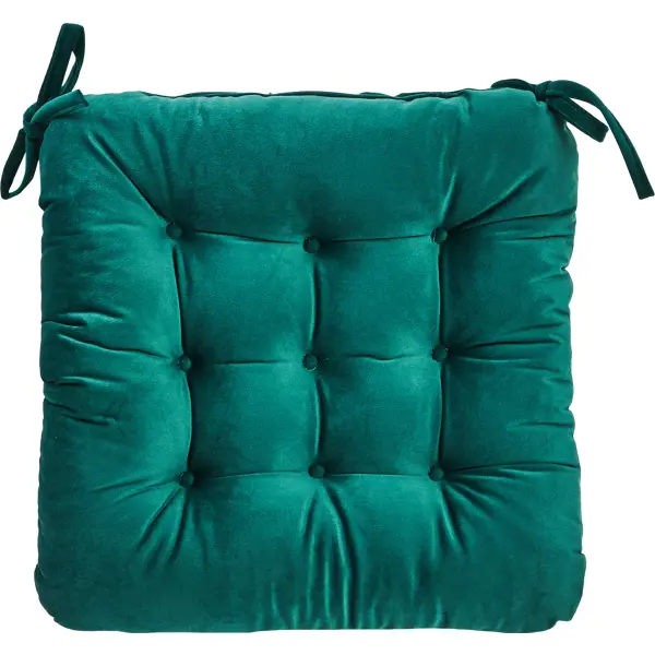 фото Подушка на сиденье linen way «exotic 1» 40x36 см цвет зеленый