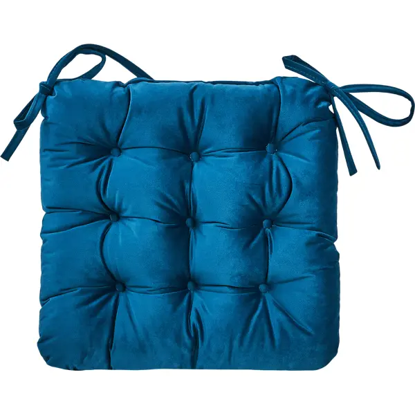 Подушка на сиденье Linen Way «Ibiza 1» 40x36 см цвет бирюзовый подушка на сиденье linen way 40x36 см серо коричневый
