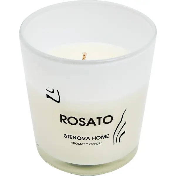 Свеча ароматизированная Rosato розовая 8.5 см свеча цилиндр с узорами