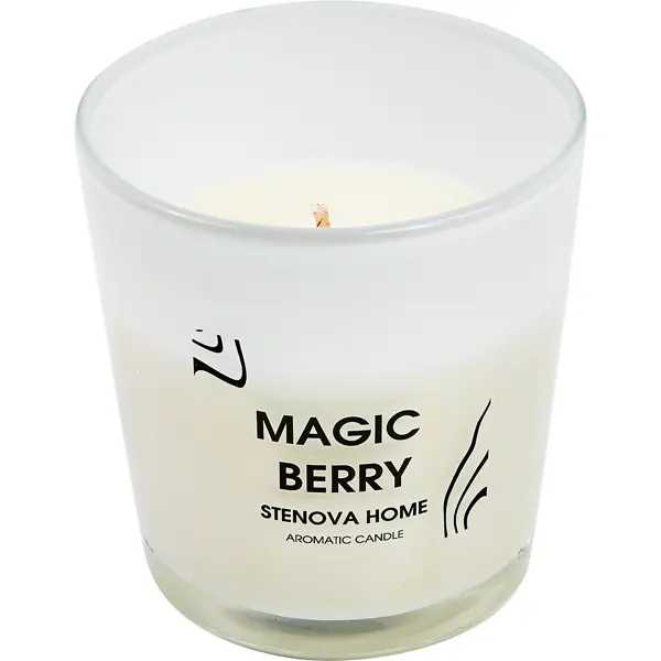 Свеча ароматизированная Magic Berry красная 8.5 см свеча ароматизированная в стакане малина белая 6 5 см