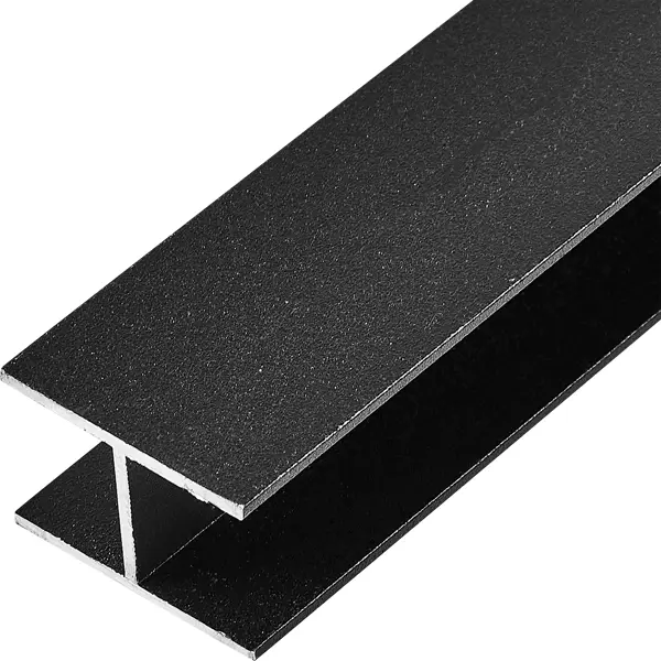 H-профиль 30x20x1.5x1000 мм, алюминий, цвет черный профиль алюминиевый прямоугольный трубчатый 40х20х1 5x1000 мм