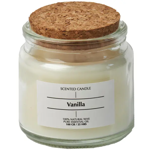 Свеча ароматизированная Vanilla прозрачный 6 см свеча ароматизированная в стакане ваниль прозрачная 9 5 см