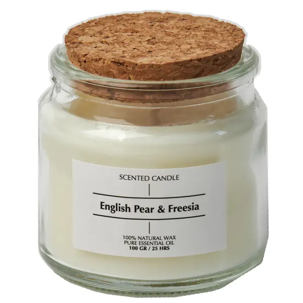Свеча ароматизированная English Pear&Freesia прозрачный 6 см свеча ароматизированная давид яблочно белая 17 см