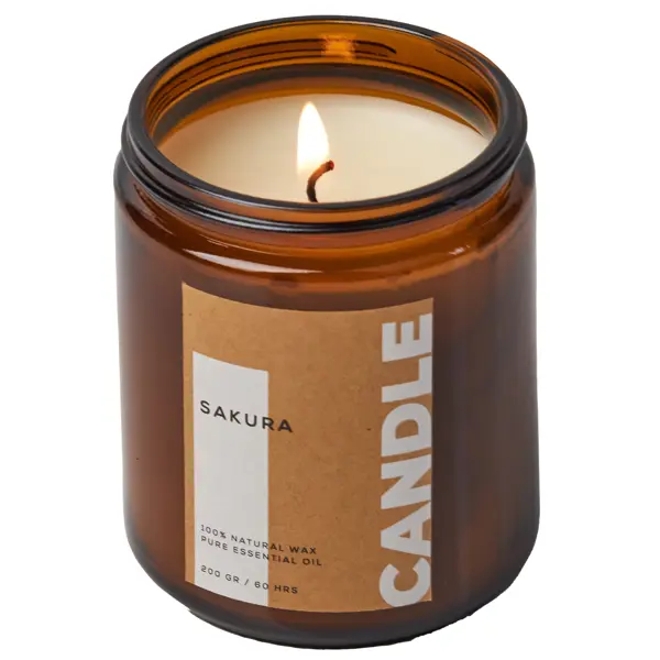 Свеча ароматизированная Sakura коричневый 9 см мультистайлер sakura sa 4412