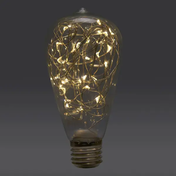 Лампа светодиодная Feron E27 LB-380 230 В 3 Вт декоративная 250 Лм желтый цвет света декоративная гирлянда старт