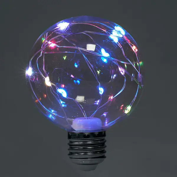 фото Лампа светодиодная feron e27 lb-381 230 в 3 вт шар 250 лм регулируемый цвет света rgb