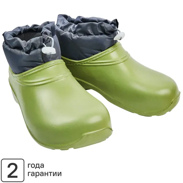 фото Ботинки утепленные с кулиской dexter размер 39 цвет зеленый