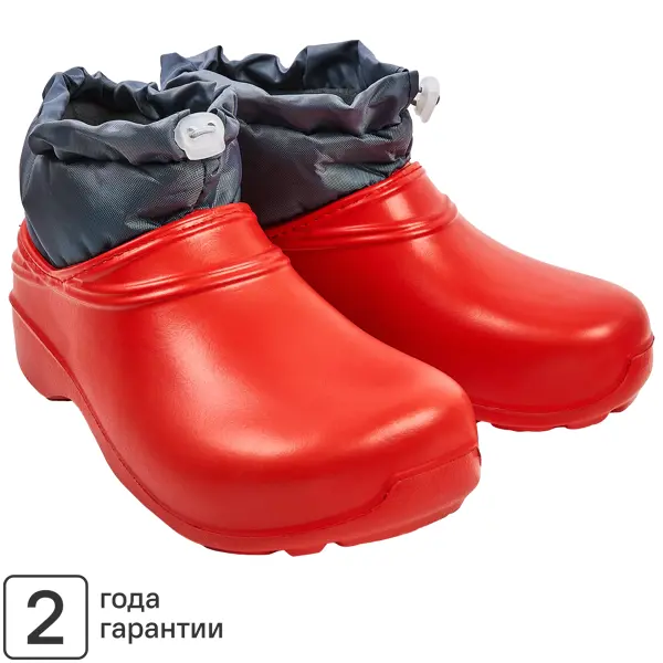 Ботинки утепленные с кулиской Dexter размер 41 цвет красный