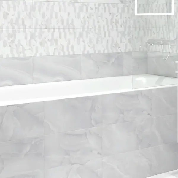 Плитка настенная Mersey Onyx 20x40 см 1.2 м² матовая цвет серый