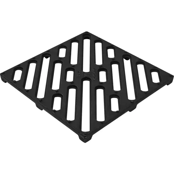 Решетка к дождеприемнику Gidrolica Point 28.5x28.5x2.1 см цвет черный пластиковая газонная решетка gidrolica