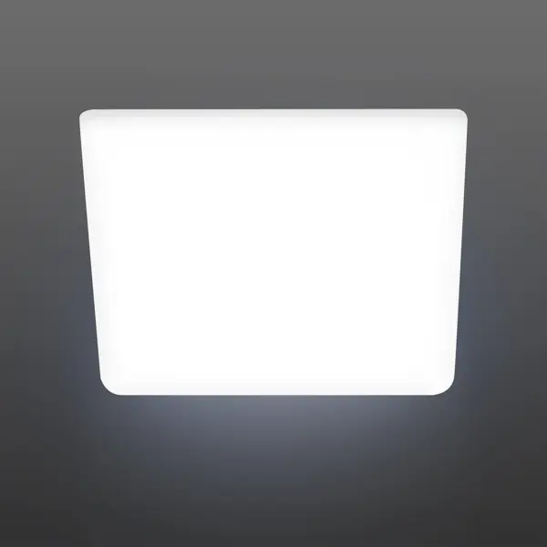 фото Светильник точечный светодиодный встраиваемый эра 9 вт под отверстие 75 мм 2.16 м² нейтральный белый цвет света цвет белый