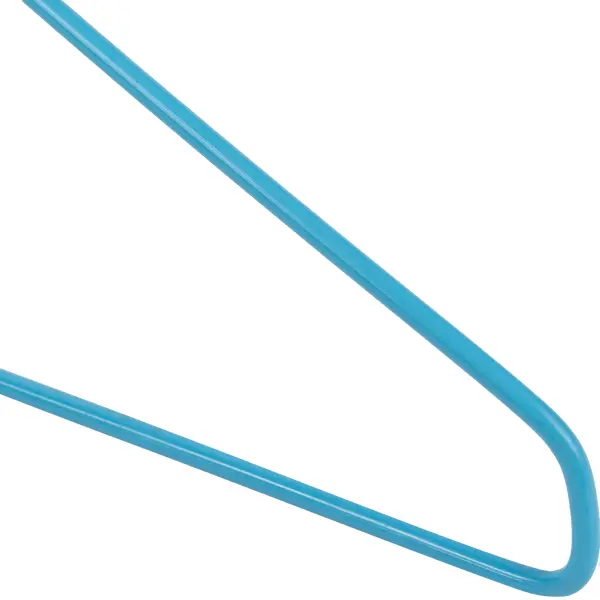 фото Набор вешалок для одежды 40.5x22x9 см сталь цвет голубой 5 шт без бренда
