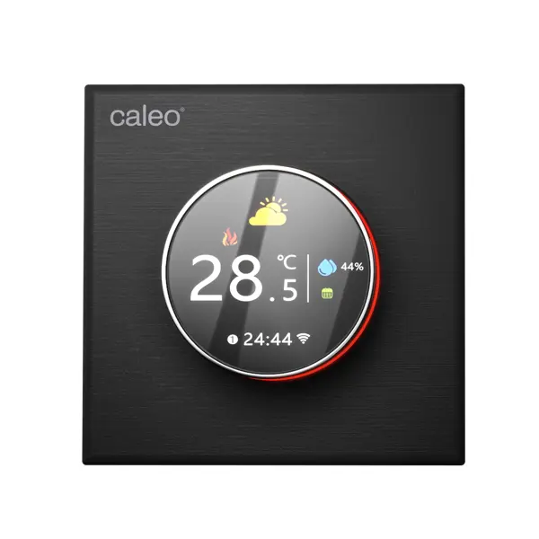 Терморегулятор для теплого пола Caleo C938 электронный программируемый цвет черный инфракрасная пленка для теплого пола caleo grid 5 м2 1100 вт