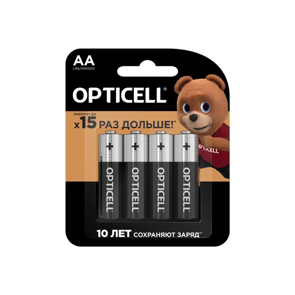 Батарейка алкалиновая Opticell Basic AA 4 шт.