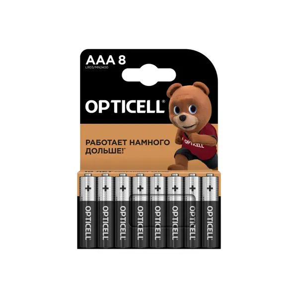 Батарейка алкалиновая Opticell Basic AAA 8 шт. батарейка алкалиновая opticell basic с lr14 2 шт