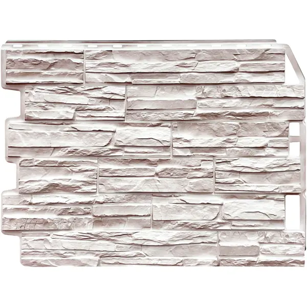 Панель фасадная полипропилен 595x795 мм цвет светло-бежевый фасадная панель fineber камень крупный песочный