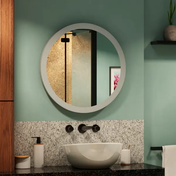 Зеркало «Мальта люкс» с подсветкой ø 64.5 см зеркало для ванной пронто люкс с подсветкой 60x80 см
