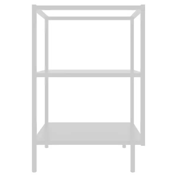 Стеллаж напольный Ферро 40x83.4x56 см металл цвет белый шкаф напольный изида 50x86x60 см лдсп белый