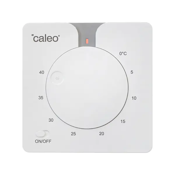 Терморегулятор для теплого пола Caleo C430 механический цвет белый инфракрасная пленка для теплого пола caleo grid 5 м2 1100 вт