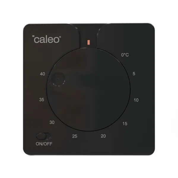 Терморегулятор для теплого пола Caleo C430 механический цвет черный нагревательный кабель 8 м sup 2 sup caleo