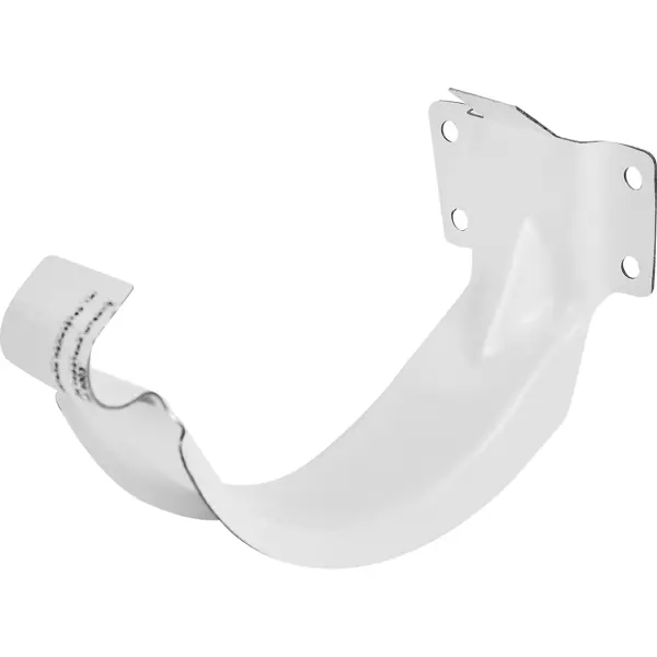 Держатель желоба карнизный сталь Интерпрофиль 80 мм 150 мм цвет белый угол желоба на 90° внутренний белый