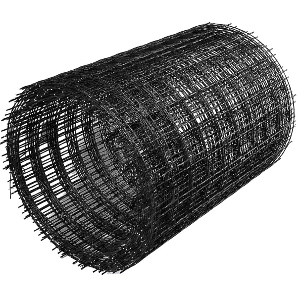 Сетка композитная 50x50x2 мм 0.5x15 м латунная армирующая сетка для ремонта сквозных повреждений и трещин русский мастер