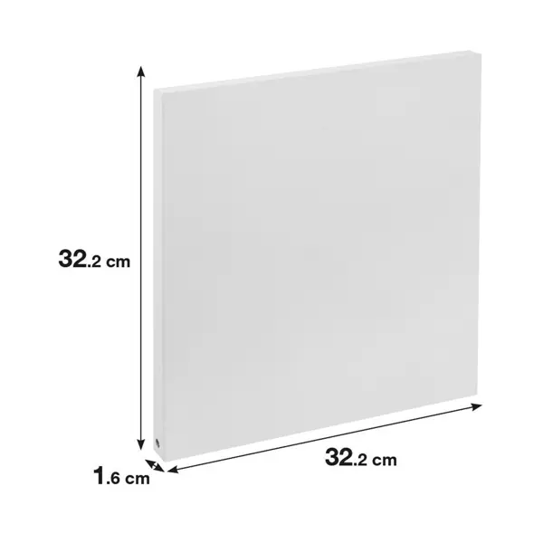 фасад spaceo kub 32 2x32 2x1 6 см мдф цвет керамик Фасад Spaceo KUB 32.2x32.2 см ЛДСП цвет белый