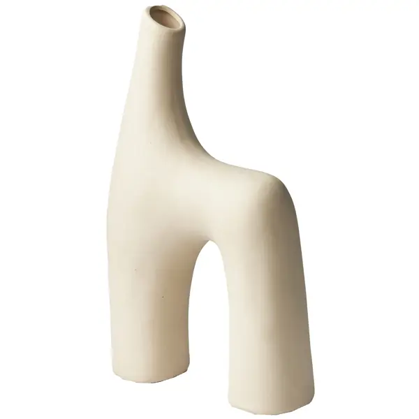 Ваза керамика цвет белый 26.5 см ваза для фруктов 2 яруса керамика 26 5х3 19 5х3 см y4 6272