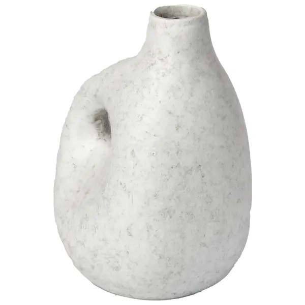 Ваза пластик цвет бело-серый 18 см ваза для ов губы гипс бело красный