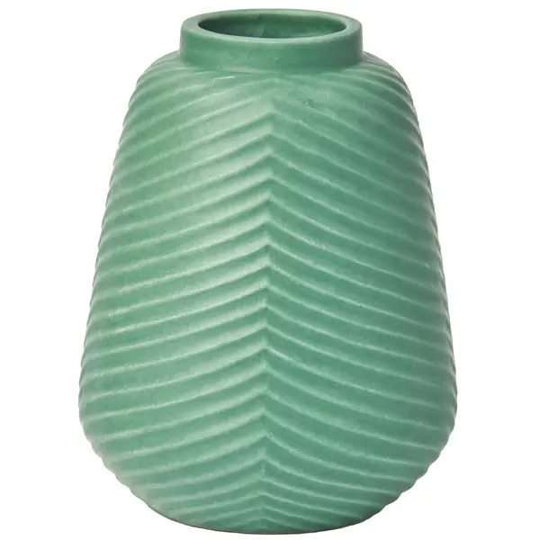 Ваза керамика цвет зеленый 15.4 см ваза для сухо ов керамика напольная 60 см лист y4 7263 черная
