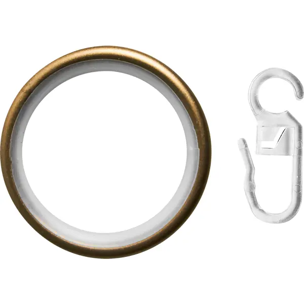 Кольцо с крючком металл цвет бронза 20 см 10 шт. кольцо для салфеток 6 см металл золотистое ветка с листьями print