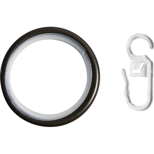 Кольцо с крючком металл цвет шоколад 20 см 10 шт. кольцо с крючком металл коньяк 2 см 10 шт