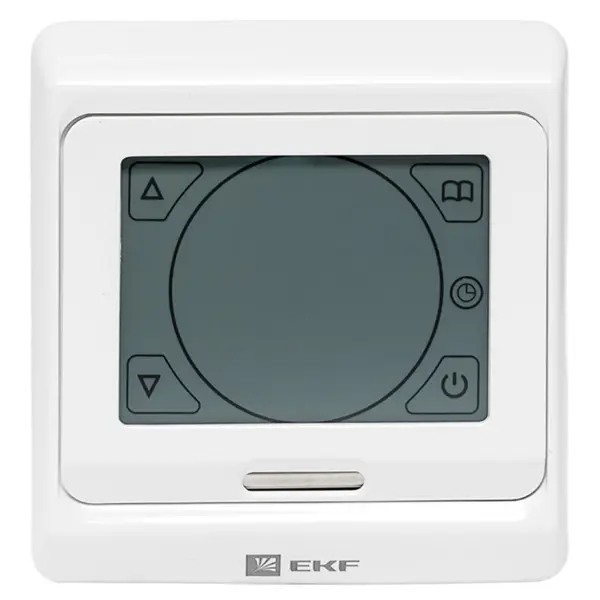 Терморегулятор для теплого пола EKF ett-3 электронный цвет белый ручной отпариватель kelli kelli 819 0 3 л белый