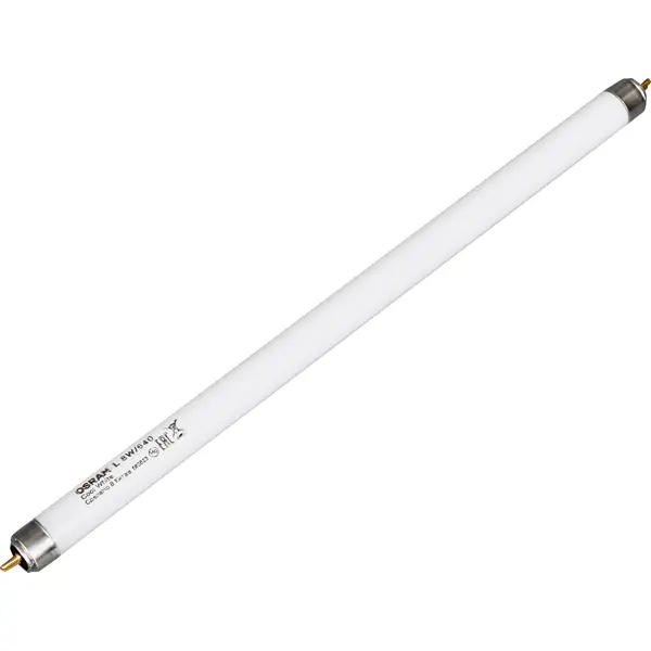 Лампа люминесцентная Osram G5 56 В 8 Вт туба 385 лм цвет света нейтральный белый абрикос лель туба h30 см