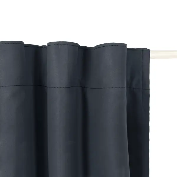 фото Штора на ленте блэкаут столица текстиля bordeaux 200x300 см цвет черно-синий