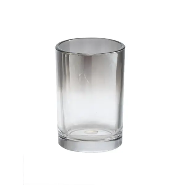 Стакан для зубных щёток Zenfort Шик стекло цвет серебристый стакан для зубных щеток sensea crystal стекло прозрачный