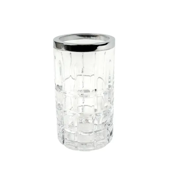 Стакан для зубных щёток Zenfort Айс стекло цвет прозрачный стакан для зубных щеток sensea crystal стекло прозрачный