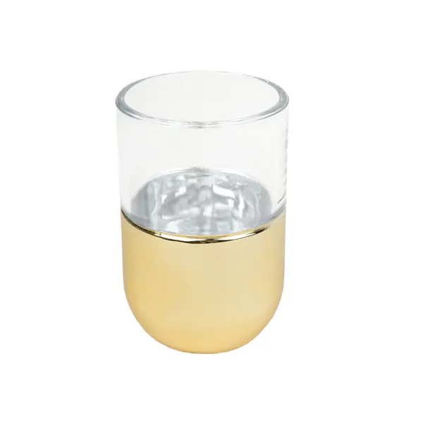 Стакан для зубных щёток Zenfort Белла стекло цвет золотой стакан для зубных щёток аквалиния mystery пластик